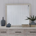 Backroads Landscape Mirror in Weathered White/Parchment Brown image