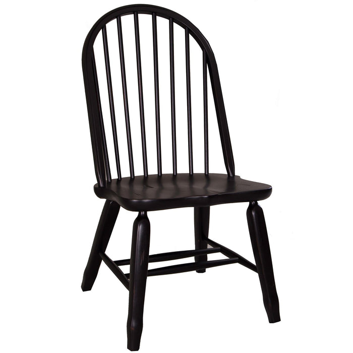 Treasures Bow Back Side Chair - Black image