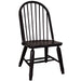 Treasures Bow Back Side Chair - Black image