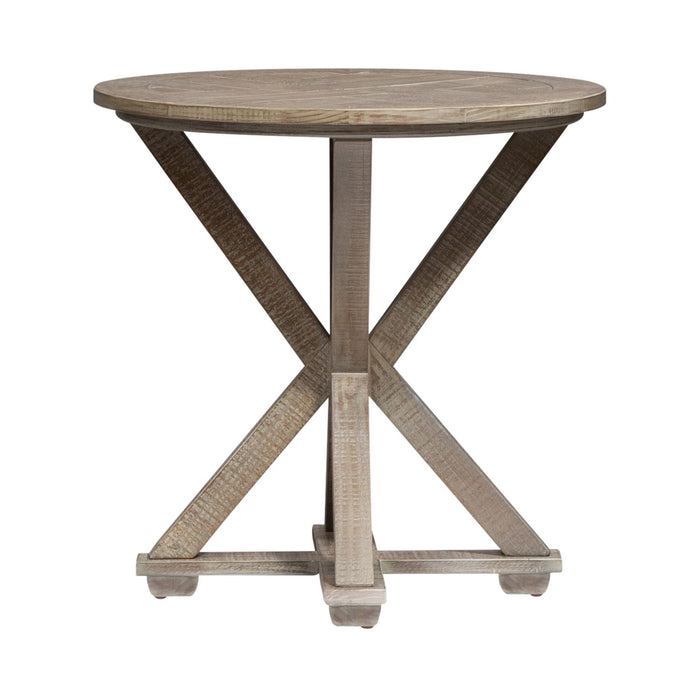 Parkland Falls End Table in Weathered Taupe image