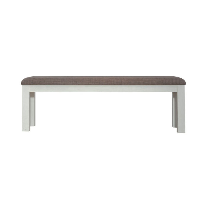 Brook Bay Uph Dining Bench in Textured White image