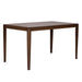 Space Saver Rectangular Leg Table in Satin Walnut image