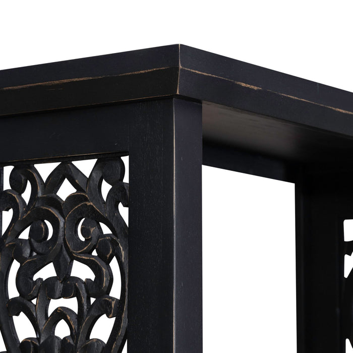 Liberty Furniture Trellis Lane Accent Bookcase in Black EST SHIP TIME APPX 4 WEEKS