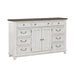 River Place 9 Drawer Dresser in Riverstone White and Tobacco image