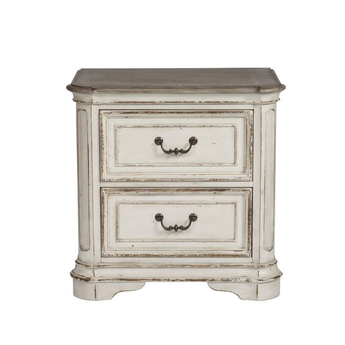 Magnolia Manor King Uph Bed, Dresser & Mirror, Chest, Night Stand