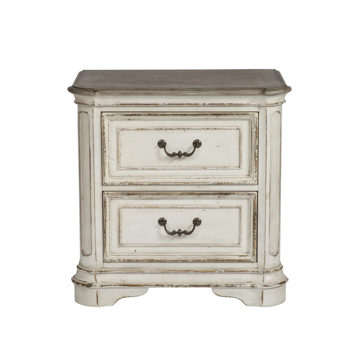 Magnolia Manor Uph Sleigh Bed, Dresser & Mirror, Night Stand image
