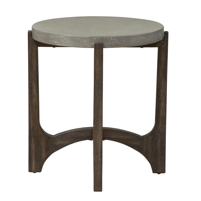 Cascade End Table in Wire Brush Rustic Brown image
