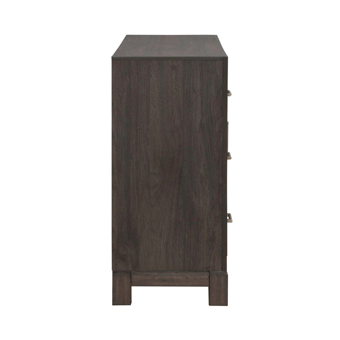 Modern Edge 2 Door 6 Drawer Dresser in Caffe image