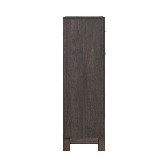 Modern Edge 5 Drawer Chest in Caffe image