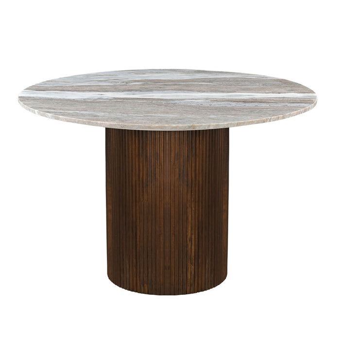 Kaleidoscope Round Pedestal Marble Table Top image