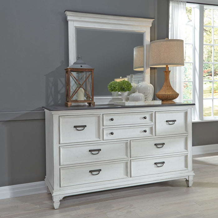 Allyson Park King California Panel Bed, Dresser & Mirror image