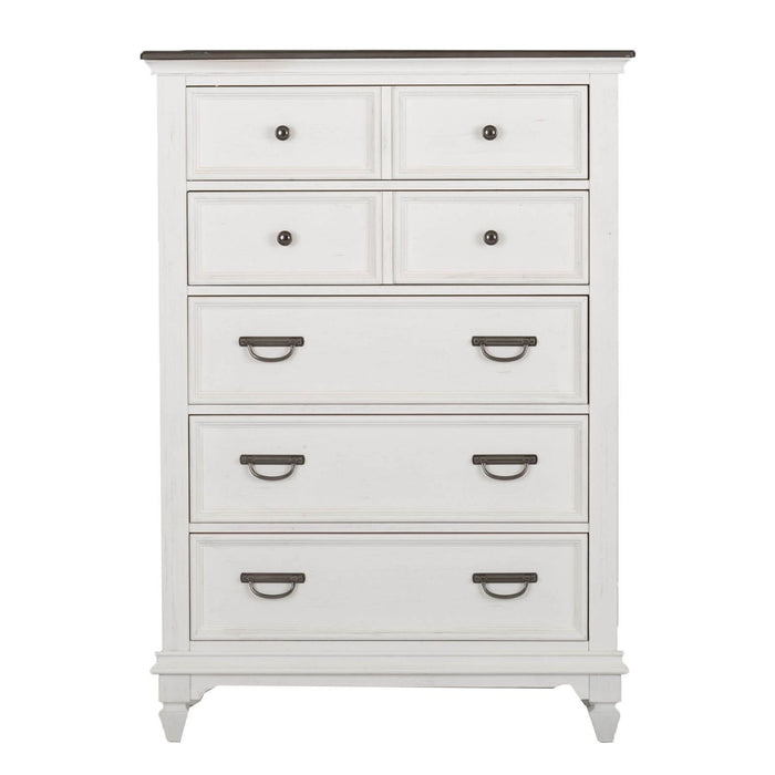 Allyson Park Panel Bed, Dresser & Mirror, Chest image