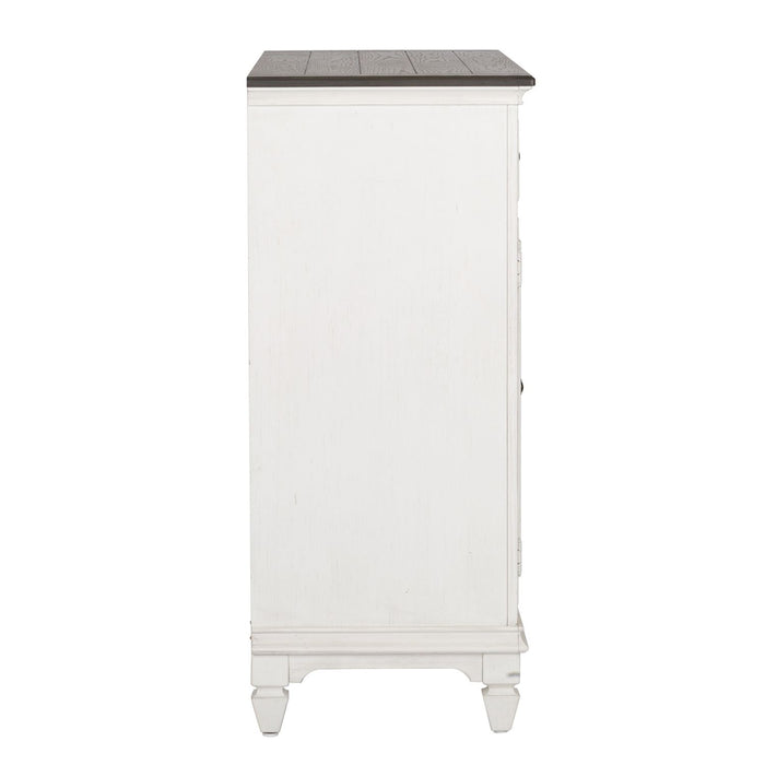 Allyson Park Buffet in White with Charcoal image