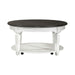 Allyson Park Round Cocktail Table in White image