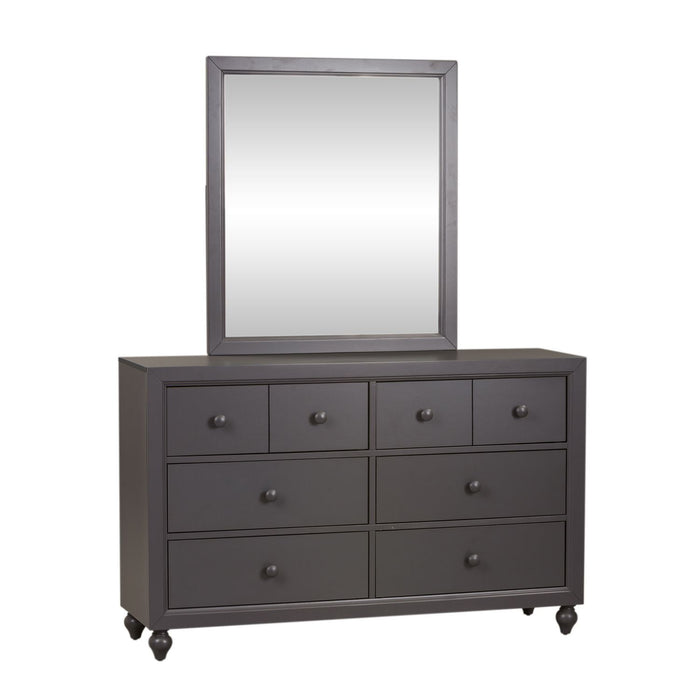 Cottage View Twin Panel Bed, Dresser & Mirror