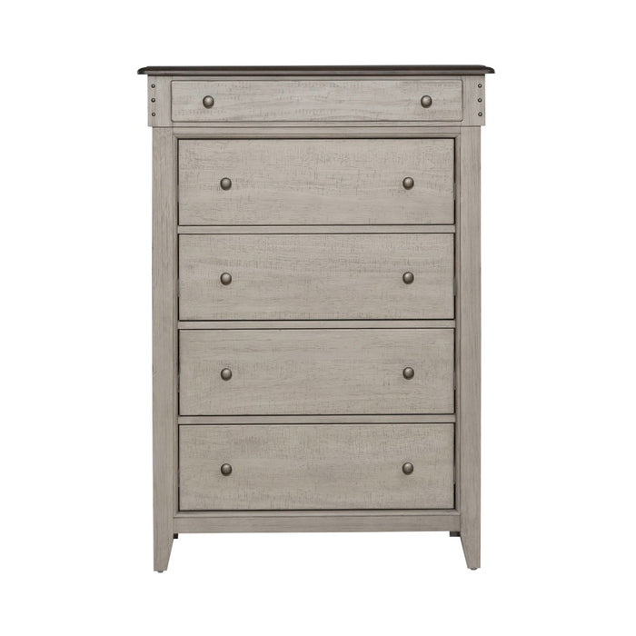 Ivy Hollow 5 Drawer Chest in Weathered Linen image