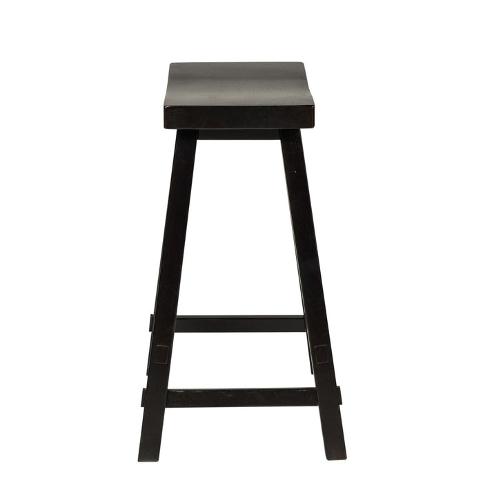Creations 24 Inch Sawhorse Counter Stool - Black (RTA) image