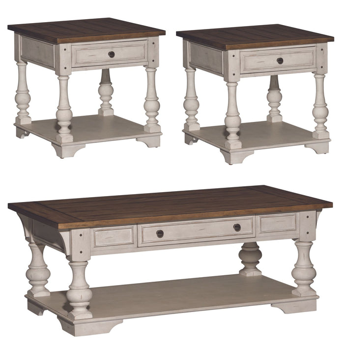 Morgan Creek 3 Piece Set (1-Cocktail 2-End Tables) image