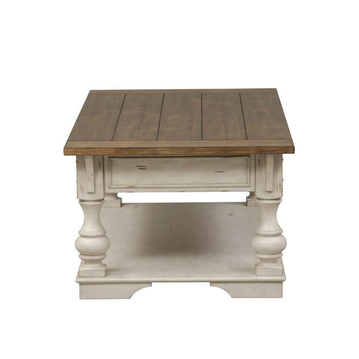 Morgan Creek Cocktail Table in Antique White image