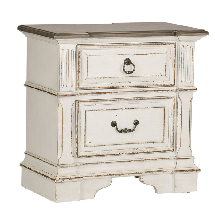 Abbey Park Uph Sleigh Bed, Dresser & Mirror, Chest, Night Stand image