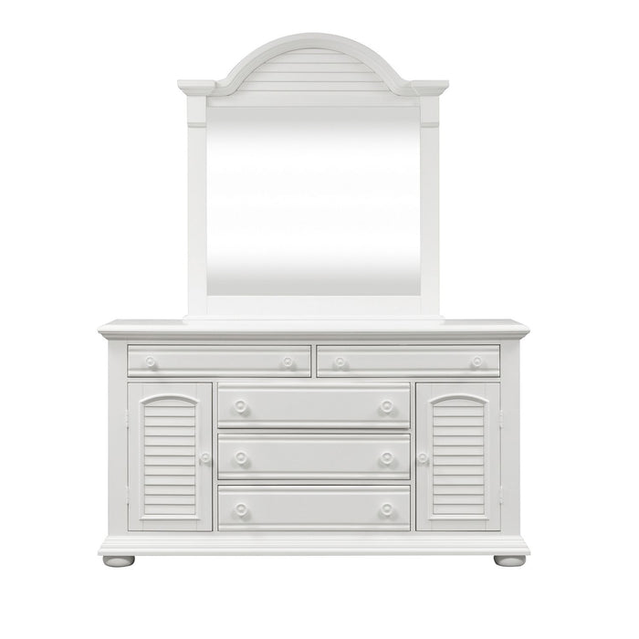 Summer House I Panel Bed, Dresser & Mirror image