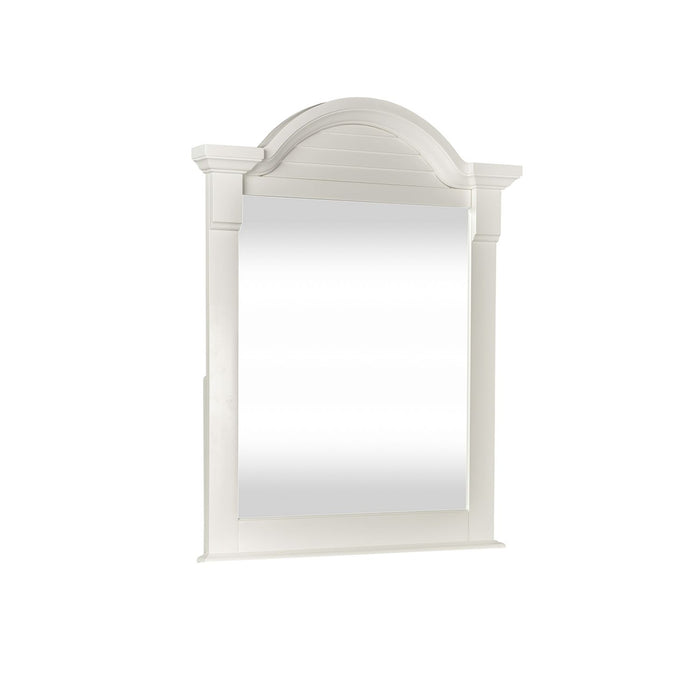 Summer House Small Mirror in Oyster White image