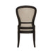 Americana Farmhouse Uph Tufted Back Side Chair - Black image