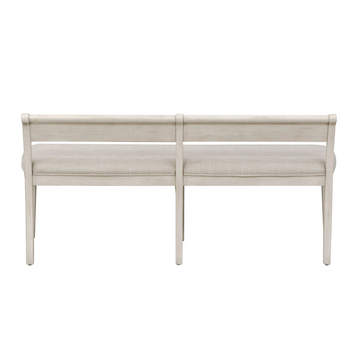 Farmhouse Reimagined Upholstered Bench (RTA) in Antique White image