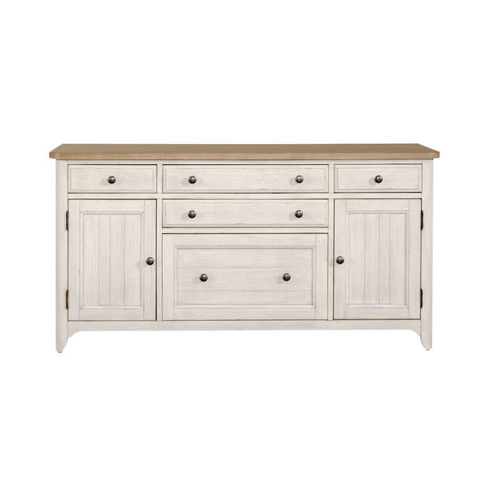 Farmhouse Reimagined Door Credenza in Antique White image