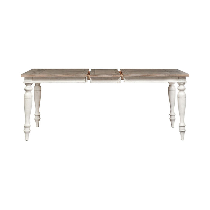 Whitney Rectangular Leg Table in Weathered Gray image