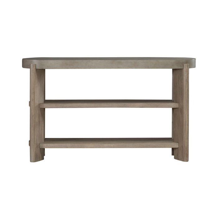 Affinity Sofa Table in Dusty Taupe with Concrete Top image