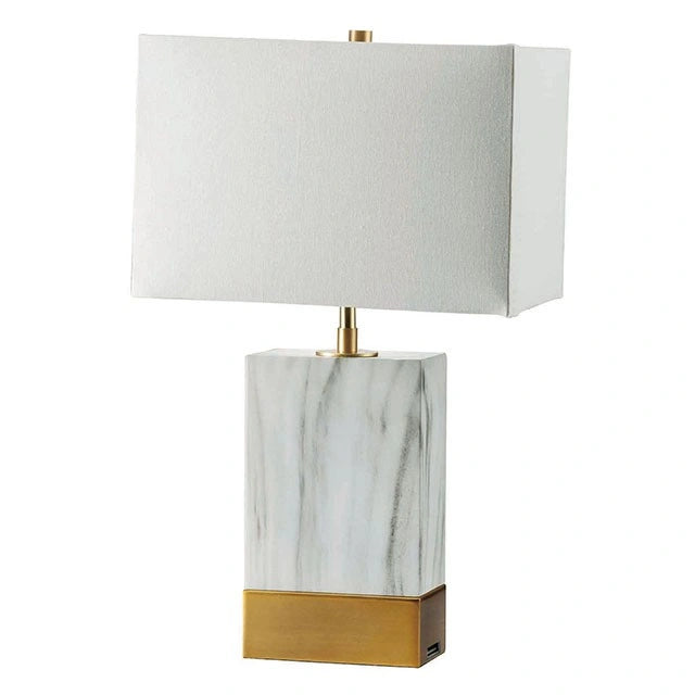 White Marble/Gold