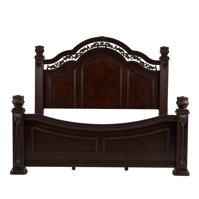 Messina Estates King Poster Bed, Dresser & Mirror, Chest