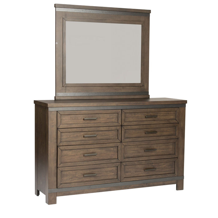 Thornwood Hills Two Sided Storage Bed, Dresser & Mirror image