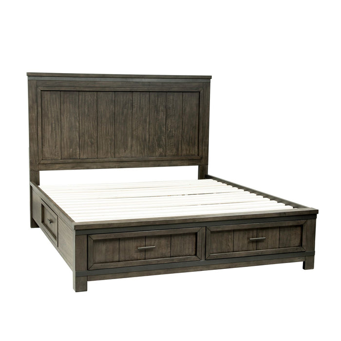 Thornwood Hills Two Sided Storage Bed, Dresser & Mirror, Night Stand image