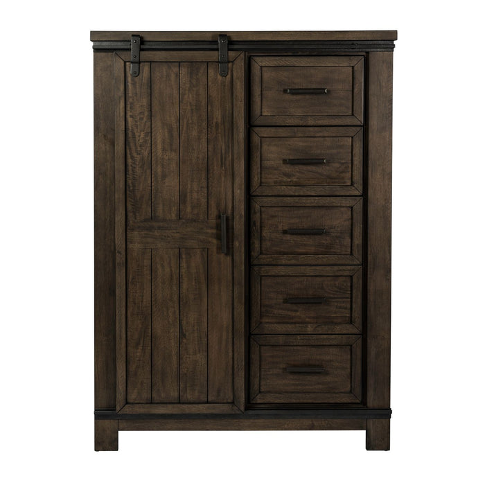 Thornwood Hills Sliding Door Chest in Rock Beaten Gray image