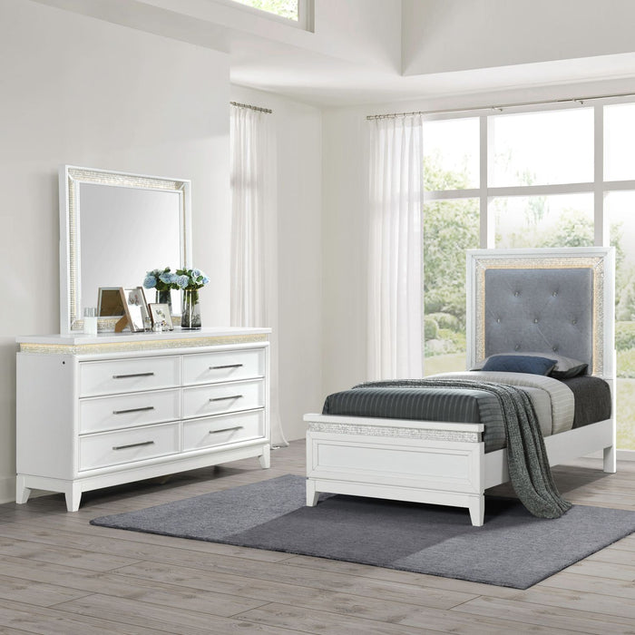 Reflections Uph Bed, Dresser & Mirror image