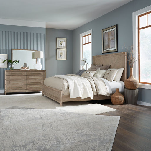 Brentwood King Panel Bed, Dresser & Mirror image