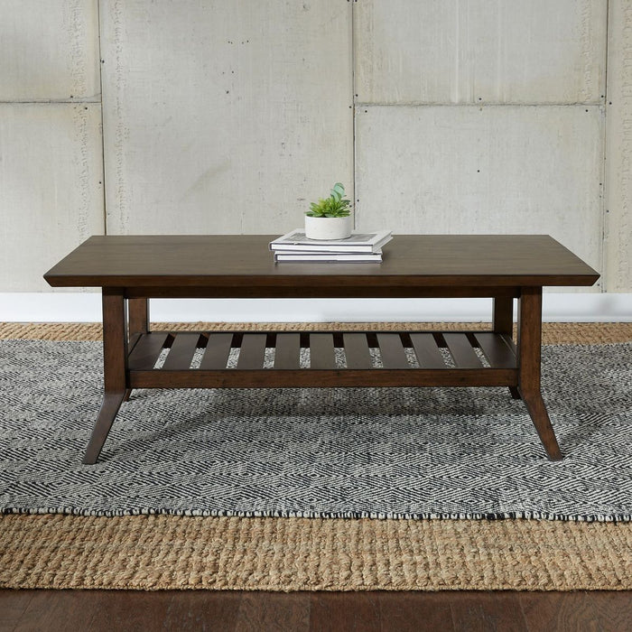 Liberty Furniture Ventura Blvd Rectangular Cocktail Table in Bronze