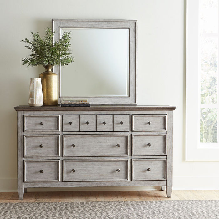 Heartland King California Panel Bed, Dresser & Mirror, Chest, Night Stand