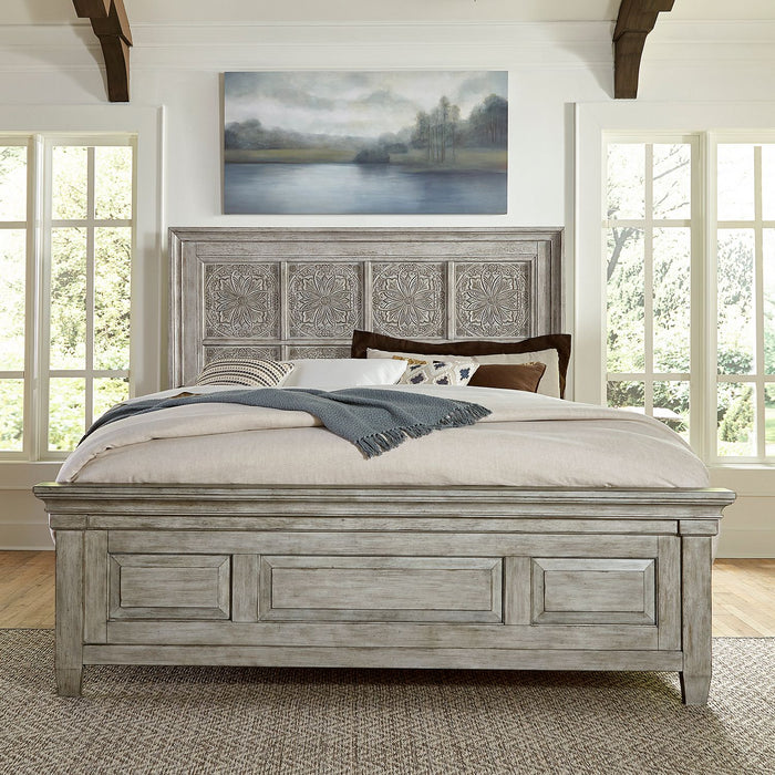 Heartland King Opt California Panel Bed, Dresser & Mirror image