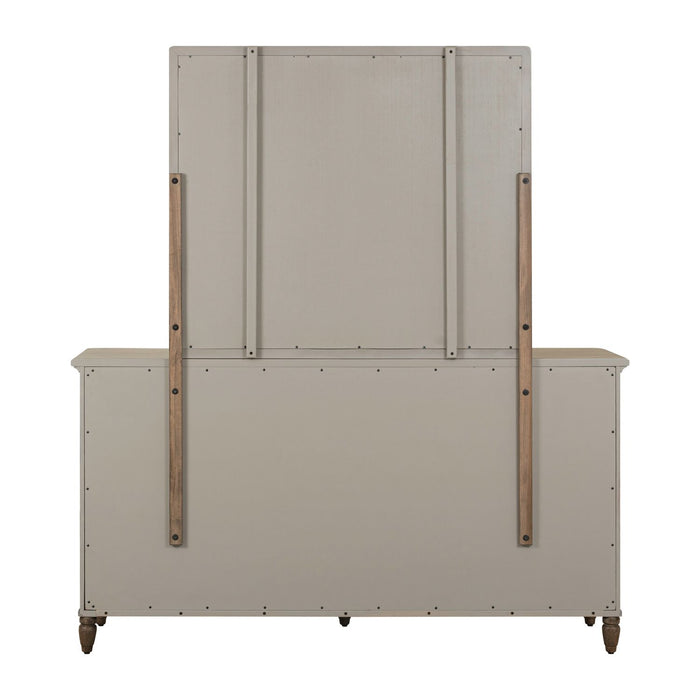 Hickory Grove Dresser & Mirror image