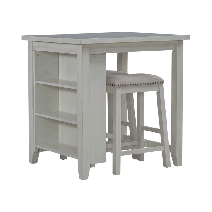 Brook Creek 3 Piece Counter Set - White