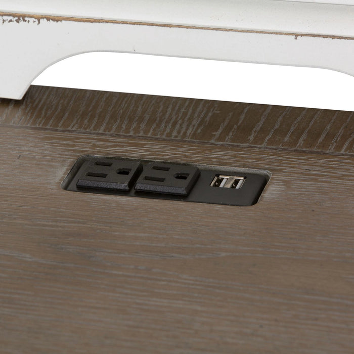 Magnolia Manor Credenza & Hutch image