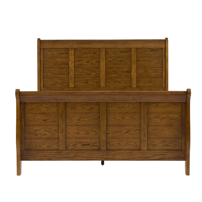 Grandpas Cabin Sleigh Bed, Dresser & Mirror image