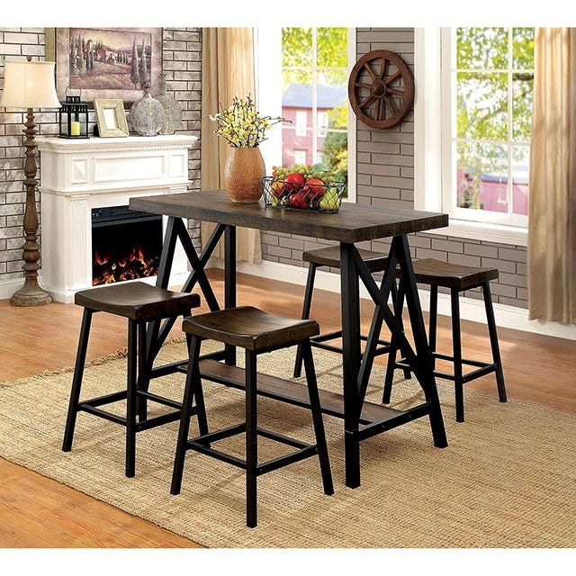 Weathered Medium Oak/Black