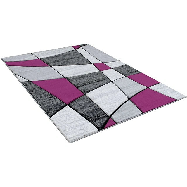 Niksar Gray/Purple 5' X 7' Area Rug